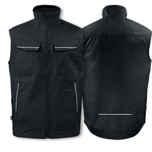 Lade das Bild in den Galerie-Viewer, Projob Arbeitsweste mit Kontrastelementen Schwarz