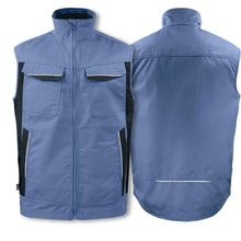 Lade das Bild in den Galerie-Viewer, Projob Arbeitsweste mit Kontrastelementen Hellblau