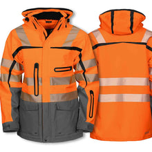 Lade das Bild in den Galerie-Viewer, Projob Wind- & Wasserdichter 3-Lagen Hardshell Parka Klasse 3/2