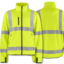Lade das Bild in den Galerie-Viewer, Projob leichte Warnschutz Softshell Jacke Klasse 3
