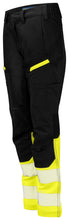 Load image into Gallery viewer, Projob Damen Stretch Arbeitshose Klasse 1 gelbschwarz aktion