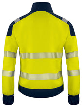 Load image into Gallery viewer, Projob Full Zip Sweat Jacke gelbmarine hinten