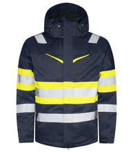 Load image into Gallery viewer, Projob_Gefütterte Funktionsjacke_gelbmarine_vorne