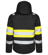 Load image into Gallery viewer, Projob_Gefütterte Funktionsjacke_gelbschwarz_hinten