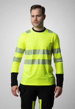 Load image into Gallery viewer, Projob_Langarm_T-Shirt_Klasse_3_2_gelbschwarz_mensch