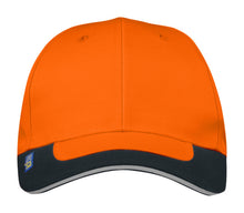Load image into Gallery viewer, Projob Sicherheits Cap orangeschwarzvorne