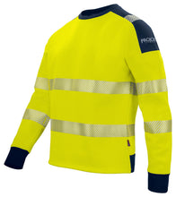 Load image into Gallery viewer, Projob Sweatshirt klasse 3/2 gelbmarine aktion