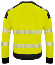 Load image into Gallery viewer, Projob Sweatshirt klasse 3/2 gelbschwarz hinten