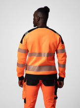 Load image into Gallery viewer, Projob Sweatshirt klasse 3/2 orangeschwarz Menschhinten