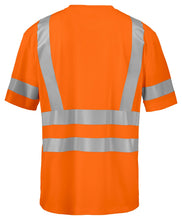 Load image into Gallery viewer, Projob Tshirt 646030 Warnschutz orange hinten