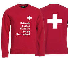 Lade das Bild in den Galerie-Viewer, Pullover mit Schweizerkreuz und Pass Design