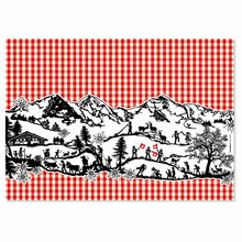 Lade das Bild in den Galerie-Viewer, Scherenschnitt Papiertischset SWISS TRADITION