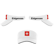 Lade das Bild in den Galerie-Viewer, Schirmmütze / Cap Weiss mit Schweizerkreuz, Text Eidgenoss