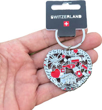 Lade das Bild in den Galerie-Viewer, Schlüsselanhänger Schweizer Herz