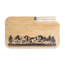 Lade das Bild in den Galerie-Viewer, Schneidebrett Scherenschnitt inkl. Messer