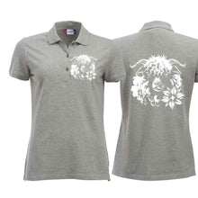 Lade das Bild in den Galerie-Viewer, Polo Damen Schwarznasenschaf, grau, Brust & Rücken