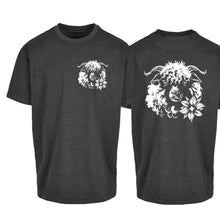 Lade das Bild in den Galerie-Viewer, Oversize T-Shirt Schwarznasenschaf, Grau, Brust klein & Rücken gross