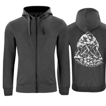 Lade das Bild in den Galerie-Viewer, Kapuzenjacke Schwinger,dunkelgrau, Rücken