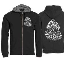 Lade das Bild in den Galerie-Viewer, Kapuzenjacke Schwinger, Schwaru, Brust + Rücken