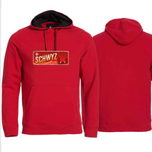 Lade das Bild in den Galerie-Viewer, Hoodie Rot, Kanton Schwyz Wappen / Schild