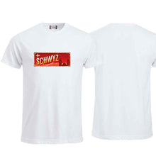 Lade das Bild in den Galerie-Viewer, T-Shirt Weiss, Kanton Schwyz Wappen / Schild