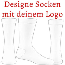 Load image into Gallery viewer, Gestallte Socken mit deinem Logo