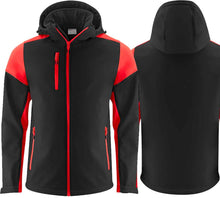 Lade das Bild in den Galerie-Viewer, Softshell Herren Activwear Prime Schwarz Rot