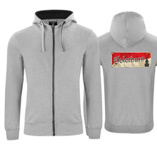 Load image into Gallery viewer, Kapuzenjacke Grau, Kanton Solothurn Wappen / Schild