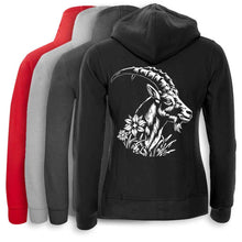 Lade das Bild in den Galerie-Viewer, Kapuzenjacke Steinbock Damen