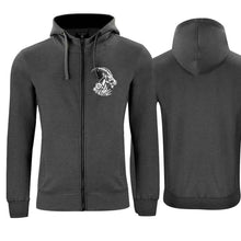 Lade das Bild in den Galerie-Viewer, Kapuzenjacke Steinbock Unisex, Anthrazit, Brust