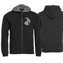 Lade das Bild in den Galerie-Viewer, Kapuzenjacke Steinbock Unisex, Schwarz, Brust