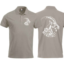 Lade das Bild in den Galerie-Viewer, Polo Steinbock Silber, Brust und Rücken