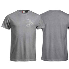 Lade das Bild in den Galerie-Viewer, Steinbock T-Shirt Grau, Brust