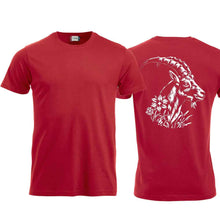 Lade das Bild in den Galerie-Viewer, Steinbock T-Shirt Rot, Rücken
