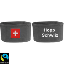 Lade das Bild in den Galerie-Viewer, Stirnband Grau mit Schweizerkreuz, Hopp Schwiiz