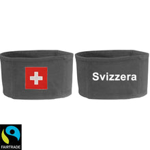 Lade das Bild in den Galerie-Viewer, Stirnband Grau mit Schweizerkreuz, Svizzera