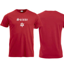 Lade das Bild in den Galerie-Viewer, t-Shirt Rot, Suisse mit Edelweiss