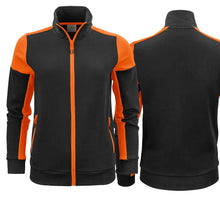 Lade das Bild in den Galerie-Viewer, Sweaterjacke Damen in Schwarz Orange