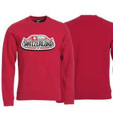 Lade das Bild in den Galerie-Viewer, Pullover Rot, Switzerland Schild