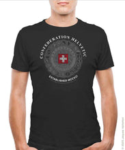 Lade das Bild in den Galerie-Viewer, T-Shirt Anthrazit, Confederation Helvetic mit Kantonen