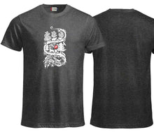 Lade das Bild in den Galerie-Viewer, Premium T-Shirt Unisex Anthrazit Meliert Logo
