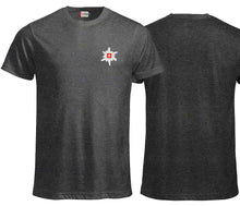 Lade das Bild in den Galerie-Viewer, Premium T-Shirt Unisex Anthrazit Meliert Logo