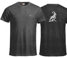 Lade das Bild in den Galerie-Viewer, Premium T-Shirt Unisex Anthrazit Meliert Logo