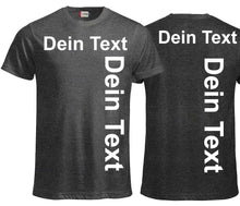 Lade das Bild in den Galerie-Viewer, Premium T-Shirt Unisex Anthrazit Meliert Logo