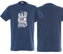 Lade das Bild in den Galerie-Viewer, Premium T-Shirt Unisex Blaumeliert