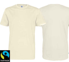 Lade das Bild in den Galerie-Viewer, T-Shirt Creme Bio Baumwolle und Fairtrade Zertifiziert