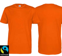 Lade das Bild in den Galerie-Viewer, T-Shirt Orange Bio Baumwolle und Fairtrade Zertifiziert