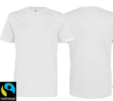 Lade das Bild in den Galerie-Viewer, T-Shirt Weiss, Bio Baumwolle und Fairtrade Zertifiziert