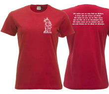 Lade das Bild in den Galerie-Viewer, Damen T-Shirt Rot mit Wilhelm Tell und Rütlischwur