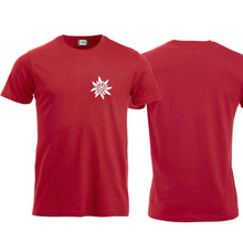Load image into Gallery viewer, Edelweiss T-shirt, red, chest